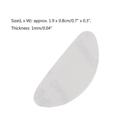 20 Pairs New Glasses Nose Pads Adhesive Silicone Nose Pads Non-slip Clear Black Thin Nosepads for Glasses Eyeglasses Sunglasses 4