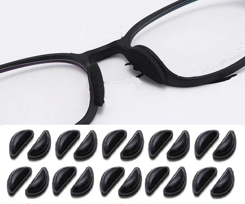 20pairs Anti-slip Silicone Nose Pads Gasket Stick On For Eyeglasses Adhesive USA 3