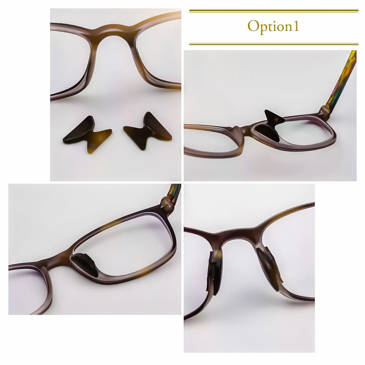 4 Pairs Non-Slip Adhesive Silicone Nose Pads For Eyeglass Sunglasses US Seller 2