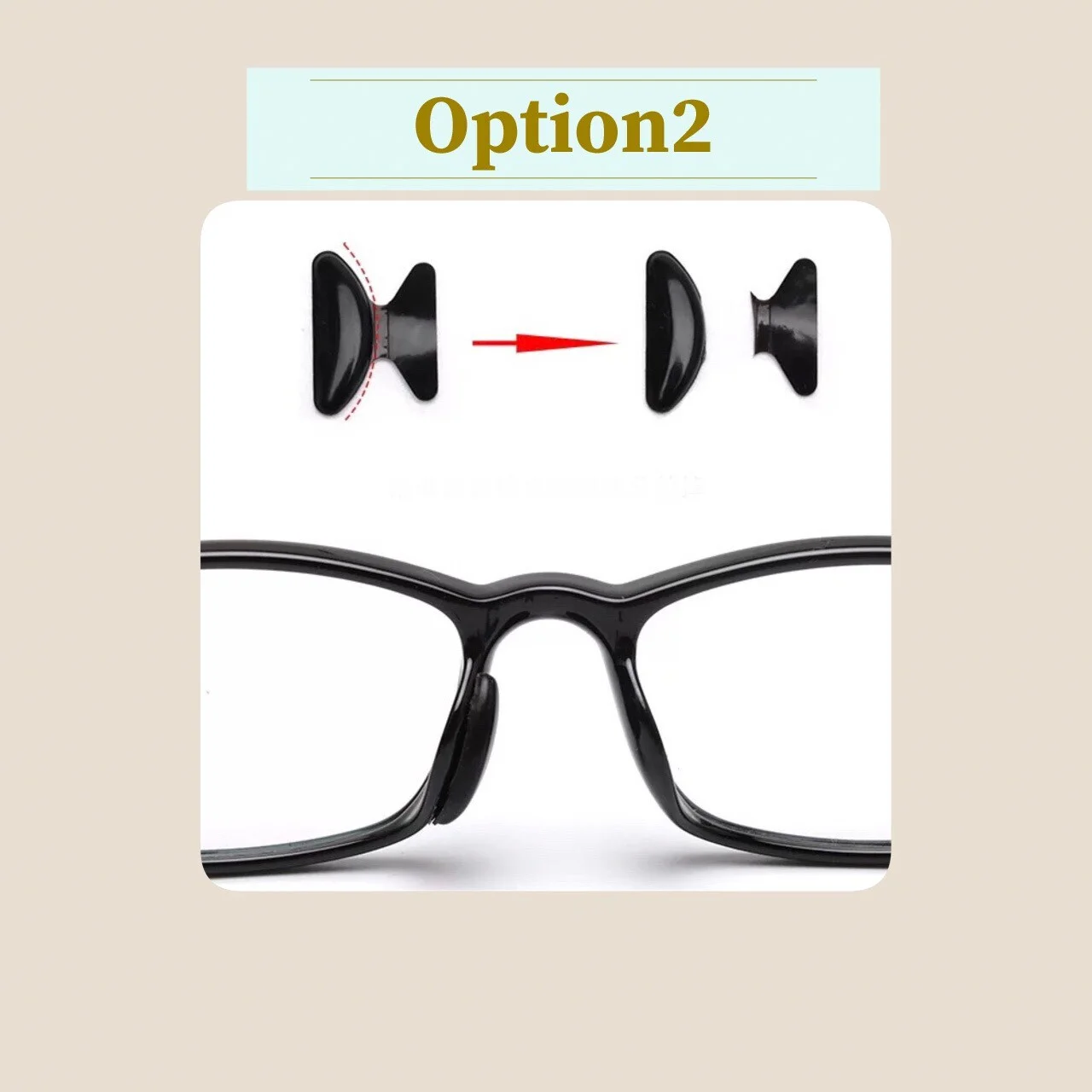 4 Pairs Non-Slip Adhesive Silicone Nose Pads For Eyeglass Sunglasses US Seller 3
