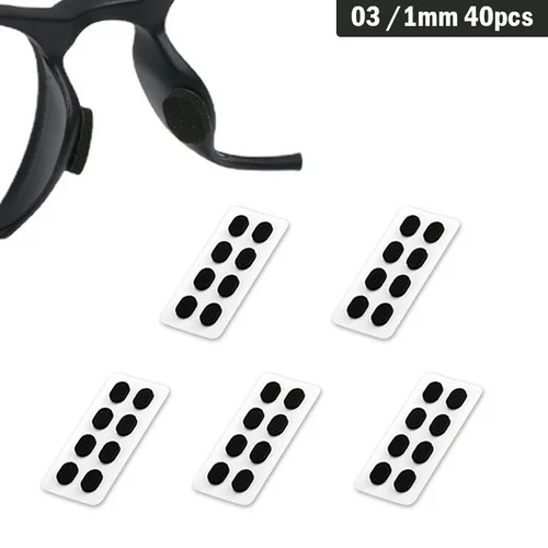 40Pcs Soft Foam Nose Pads Self Adhesive Eyeglass EVA Nose Pads Anti-Slip Glasses No Makeup Nose Pads Eyeglasses Nosepads 3