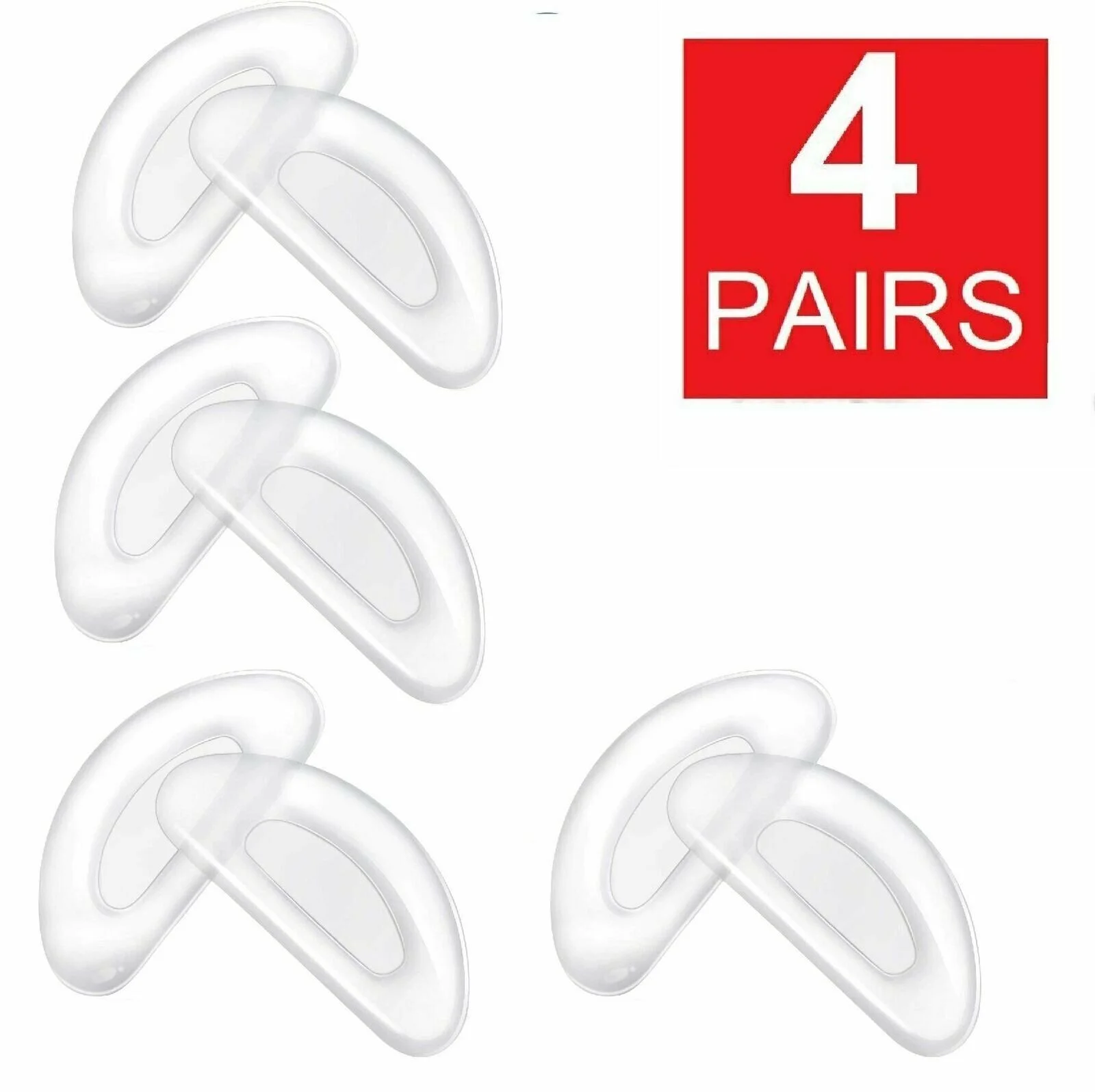 8 - 40 Pc Soft Nose Pads Stick On Adhesive Anti Slip Eyeglasses Sunglasses Glass 2