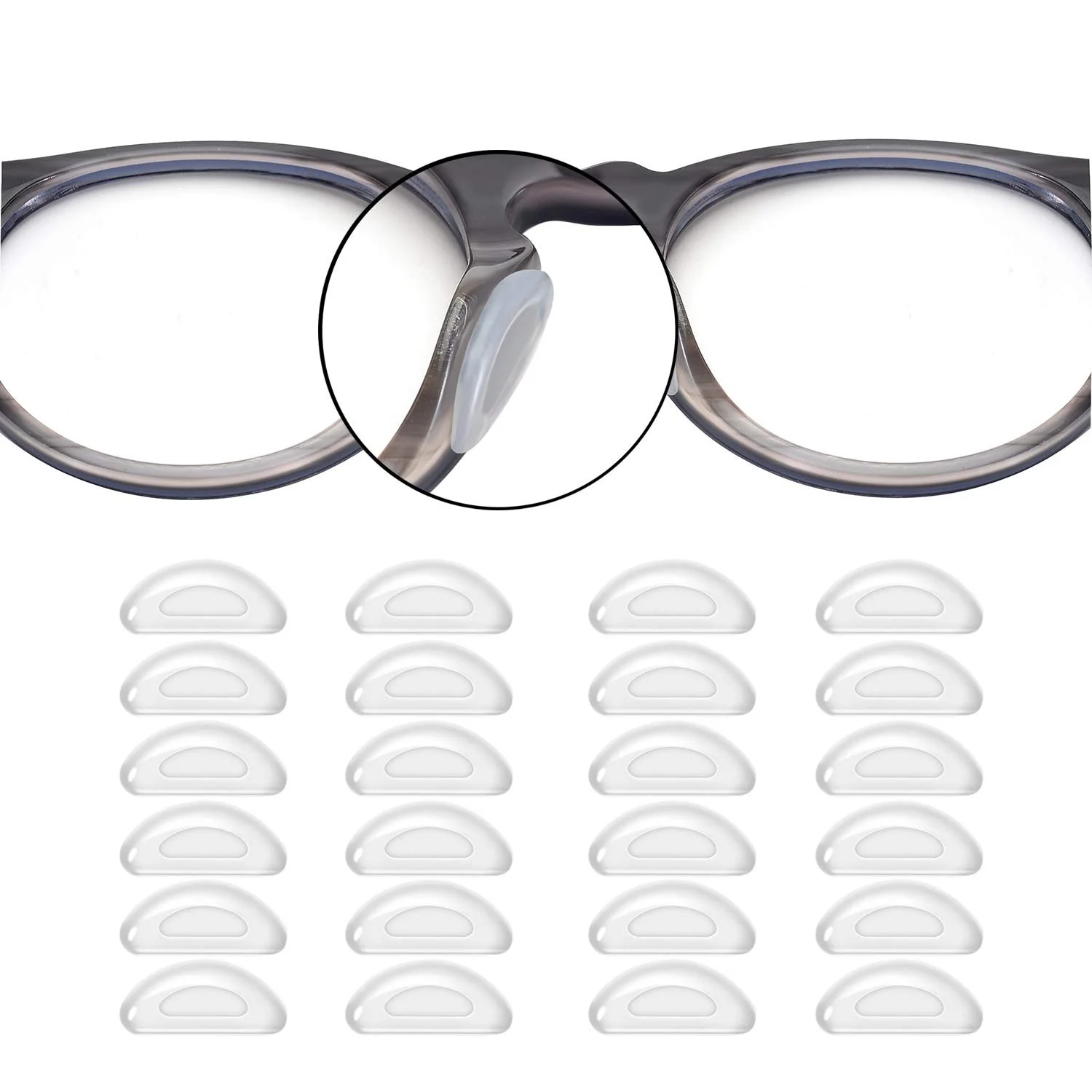8 - 40 Pc Soft Nose Pads Stick On Adhesive Anti Slip Eyeglasses Sunglasses Glass 3